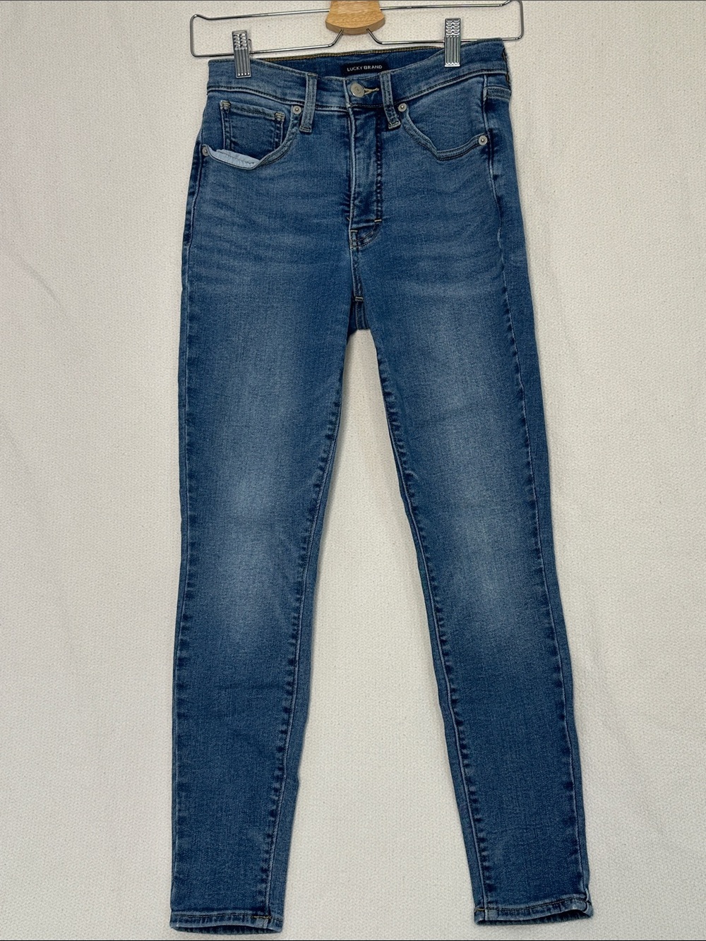 Lucky Brand Mid-Rise Skinny Jeans - Medium Blue Wash